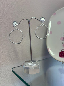 Silver Misshape Earrings