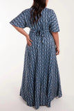 Curve Range: Buttoned Floral Print Maxi Dress in Size 22