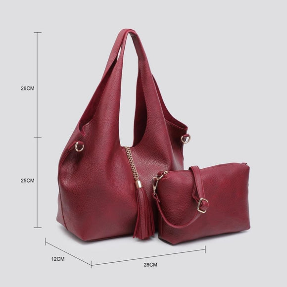 As Seen on Unique’s Video: Soft Tote Bag with Matching Crossbody Bag in Various Colours