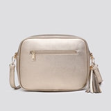Large Camera Bag in Gold & Black