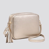 Large Camera Bag in Gold & Black