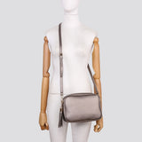 Cross Body Bag in Pewter, Gold & Black