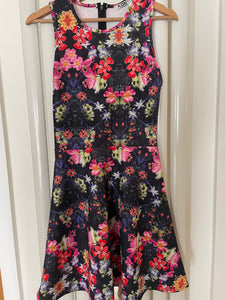 SALE: Floral Print Skater Dress in Small & XL