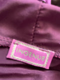 Ingenue Purple Tie Waist Dress - Size 12