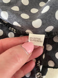 Black & White Polka Dot Dress - Size Medium