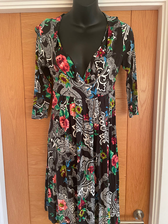 Joss & Florence Floral Print Dress - M/L