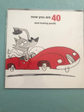 40th Birthday Card in Three Designs