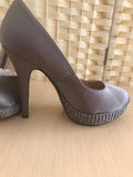 Mink Satin Court Shoe in Various Sizes REDUCED