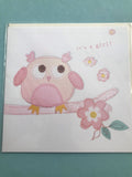 Baby Girl Arrival Card in Two Designs