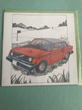 Classic Car Cards in Five Designs