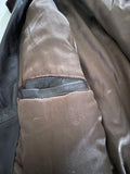 Brown Fully Lined Leather Jacket. Unisex - Size 2XL