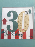 30th Birthday Card in Four Designs