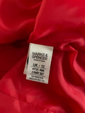 Coral Belted Fully Lined Mac - Size 12