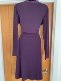 Ingenue Purple Tie Waist Dress - Size 12
