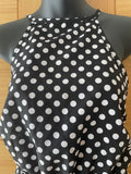 Black & White Polka Dot Dress - Size Medium