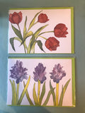 Flower Card in Nine Designs
