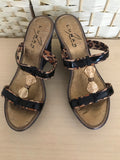 High Wedge Mules in Size 5 & 6 Only - REDUCED