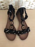 Black Gladiator Sandals  in Size 4 Only. - REDUCED