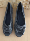 Denim Peep Toe Pump - REDUCED