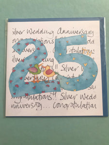 25th Anniversary Card