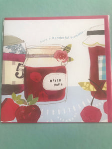Mixed Fruits Birthday Card