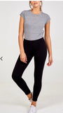 Black Fleece Lined Leggings in Medium