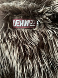 Faux Fur Chocolate Lined Gilet - Size 12