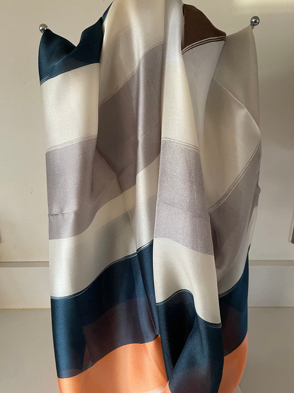 Silky Multi Stripe Scarf