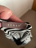 Kenar Black & White Stripe Dress - Size 12