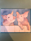 Pig Card in Two Designs