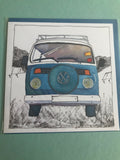 Camper Van Card in Two Designs
