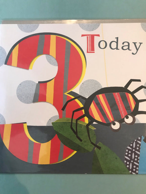 3rd Birthday Card in Five Designs