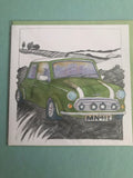 Classic Car Cards in Five Designs