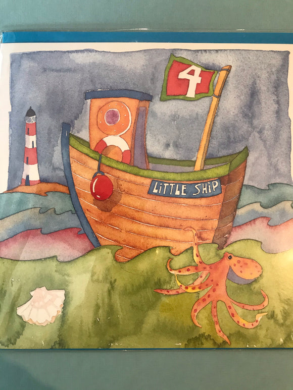 4th Birthday Card