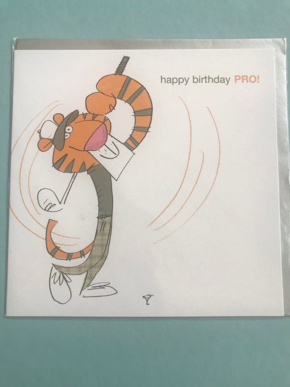 Golf Pro Birthday Card