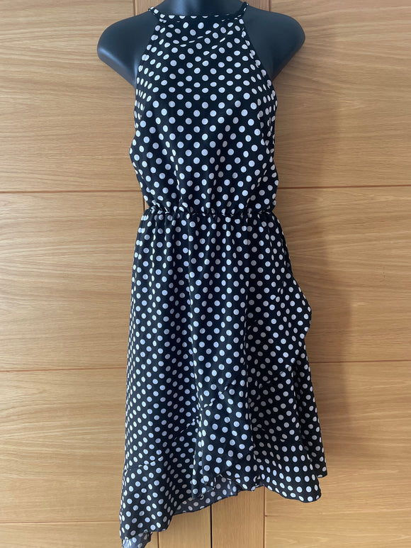 Black & White Polka Dot Dress - Size Medium