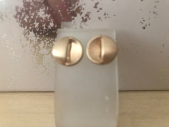 Small Matt Gold Studs