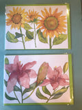 Flower Card in Nine Designs