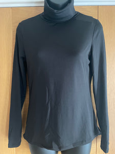 Black Soft Cosy Polo Neck in S, M & L