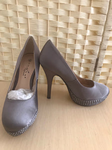 Mink Satin Court Shoe in Various Sizes REDUCED