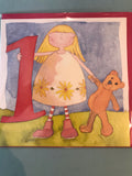1st Birthday Card in Four Designs