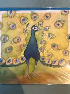 Peacock Card