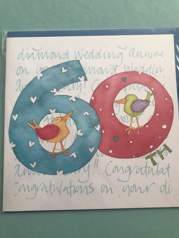 60th Wedding Anniversary Card