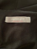 Sophie Gray Lined Chiffon Dress - Size 12