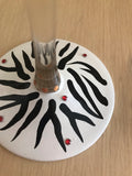 Hand Painted 18th Martini Glass