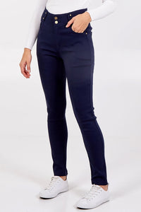 Easy Wear Navy Stretch Skinny Jeans. Size 8-14