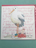Baby Girl Arrival Card in Two Designs