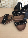 Black Gladiator Sandals  in Size 4 Only. - REDUCED