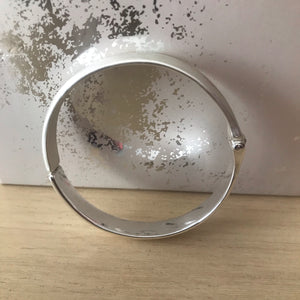 Two Tone Silver Bangle