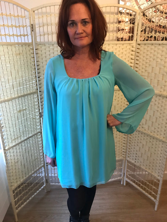 Chiffon Lined Short Dress in Three Colours
